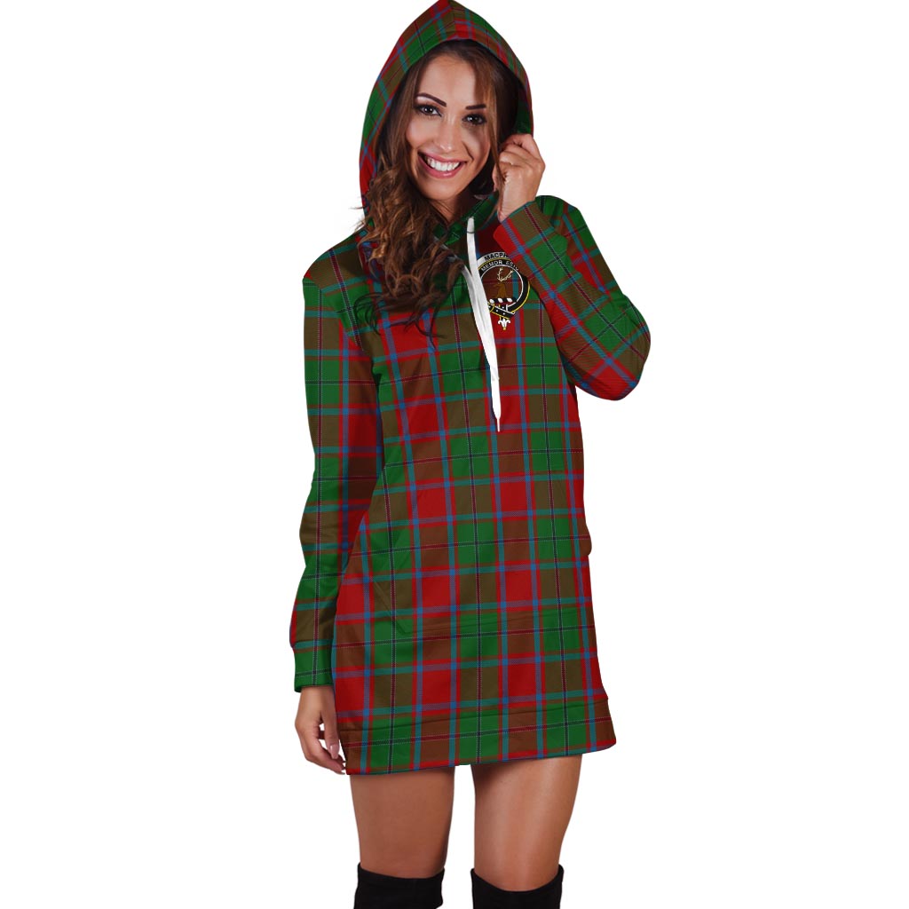 MacPhail Blue Bands Tartan Hoodie Dress with Family Crest - Tartan Vibes Clothing