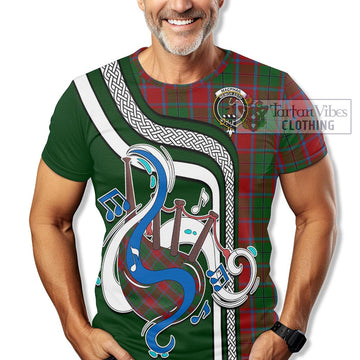 MacPhail Blue Bands Tartan T-Shirt with Epic Bagpipe Style