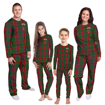 MacPhail Blue Bands Tartan Pajamas Family Set with Family Crest