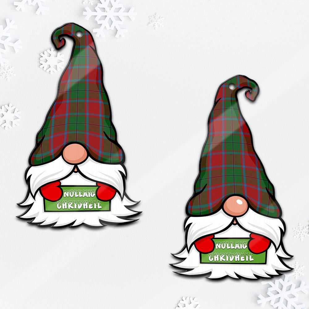 MacPhail Blue Bands Gnome Christmas Ornament with His Tartan Christmas Hat - Tartan Vibes Clothing