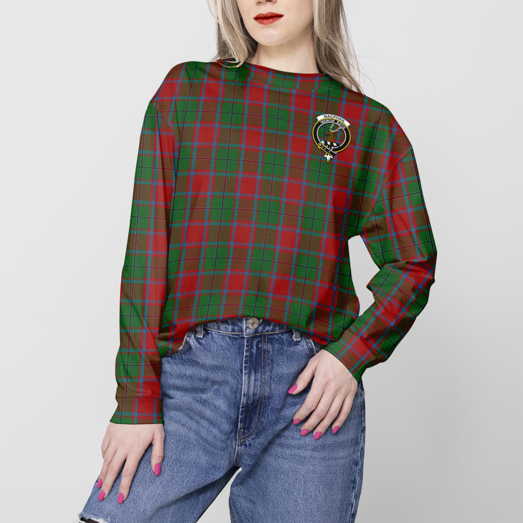 MacPhail Blue Bands Tartan Sweatshirt with Family Crest - Tartan Vibes Clothing