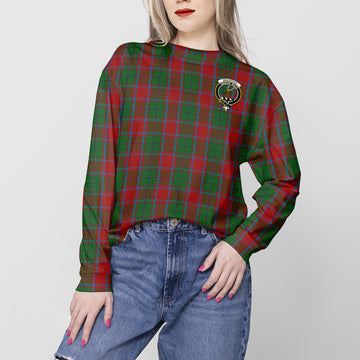 MacPhail Blue Bands Tartan Sweatshirt with Family Crest