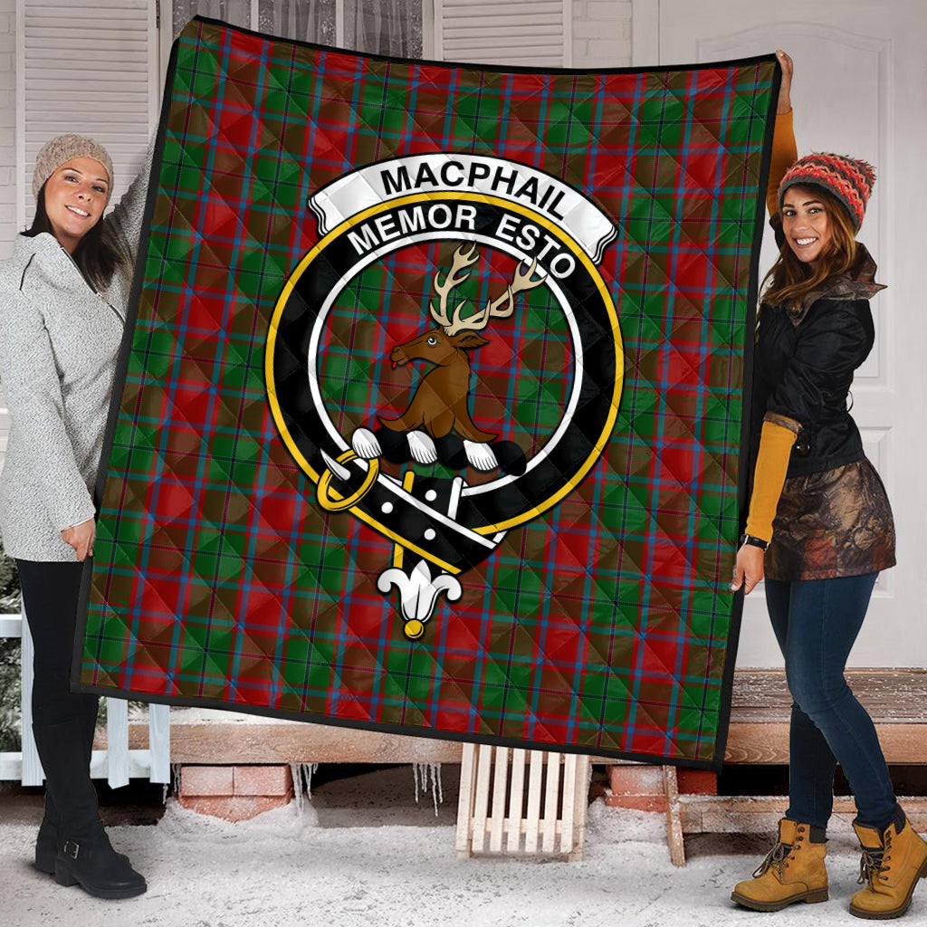 macphail-blue-bands-tartan-quilt-with-family-crest