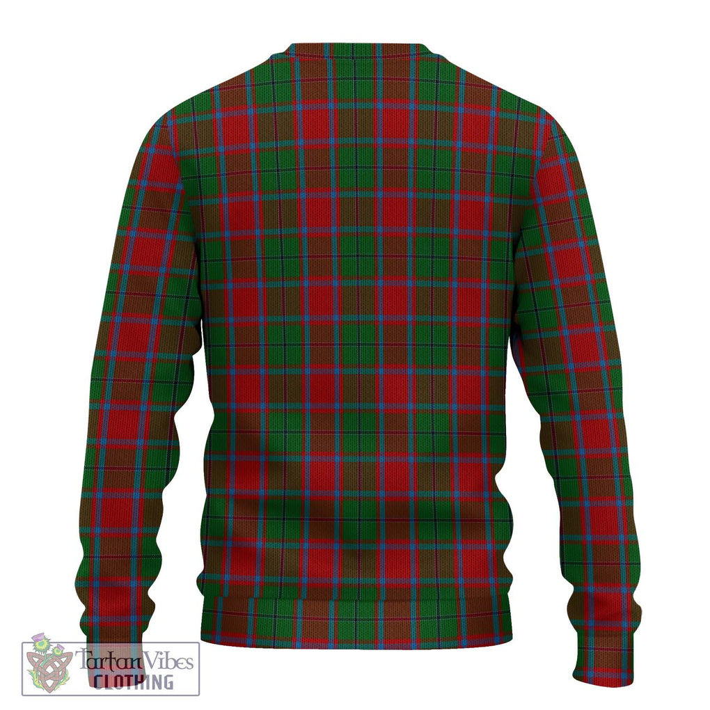 MacPhail Blue Bands Tartan Knitted Sweater with Family Crest DNA In Me Style - Tartanvibesclothing Shop