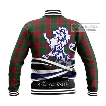 MacPhail Blue Bands Tartan Baseball Jacket with Alba Gu Brath Regal Lion Emblem