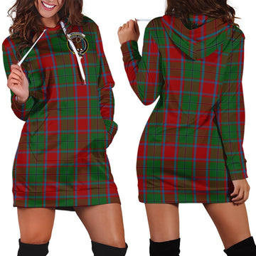 MacPhail Blue Bands Tartan Hoodie Dress with Family Crest