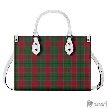 MacPhail Blue Bands Tartan Luxury Leather Handbags