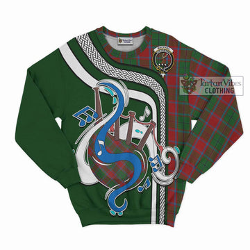 MacPhail Blue Bands Tartan Sweatshirt with Epic Bagpipe Style