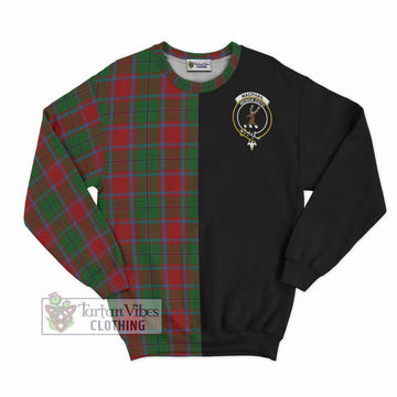 MacPhail Blue Bands Tartan Sweatshirt with Family Crest and Half Of Me Style