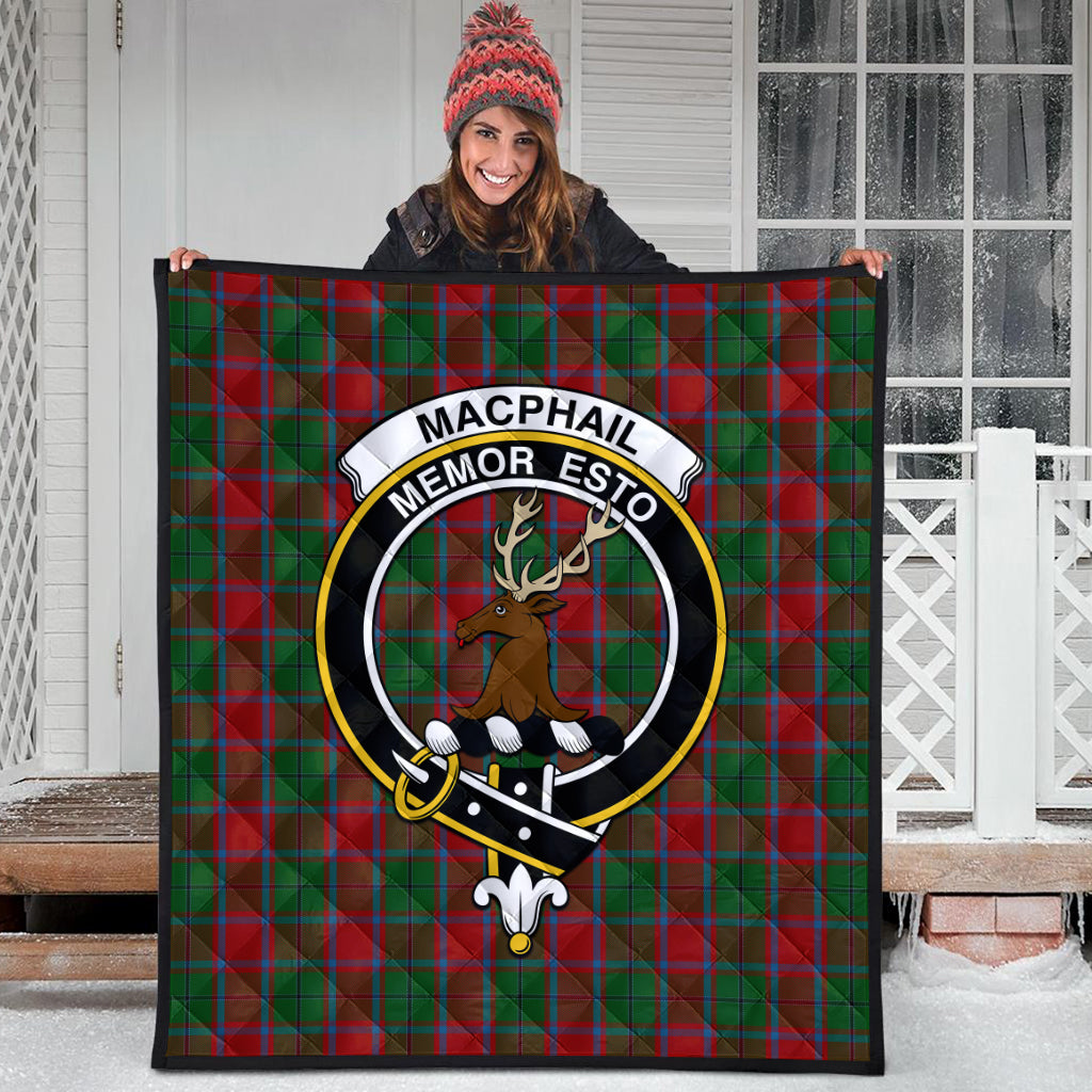 macphail-blue-bands-tartan-quilt-with-family-crest