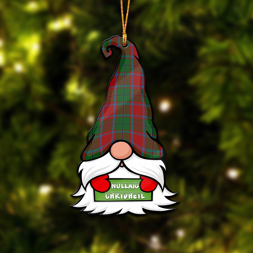 MacPhail Blue Bands Gnome Christmas Ornament with His Tartan Christmas Hat - Tartan Vibes Clothing