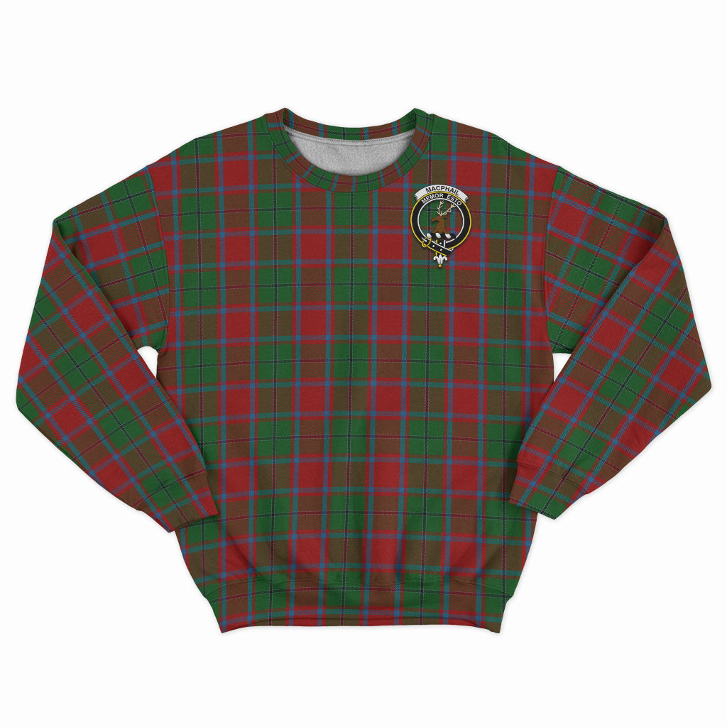 MacPhail Blue Bands Tartan Sweatshirt with Family Crest - Tartan Vibes Clothing