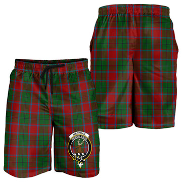 MacPhail Blue Bands Tartan Mens Shorts with Family Crest