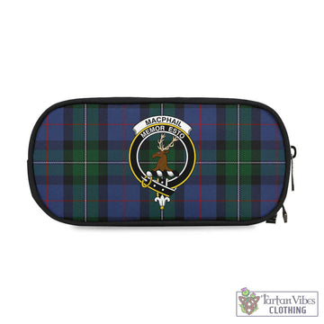 MacPhail Hunting Tartan Pen and Pencil Case with Family Crest