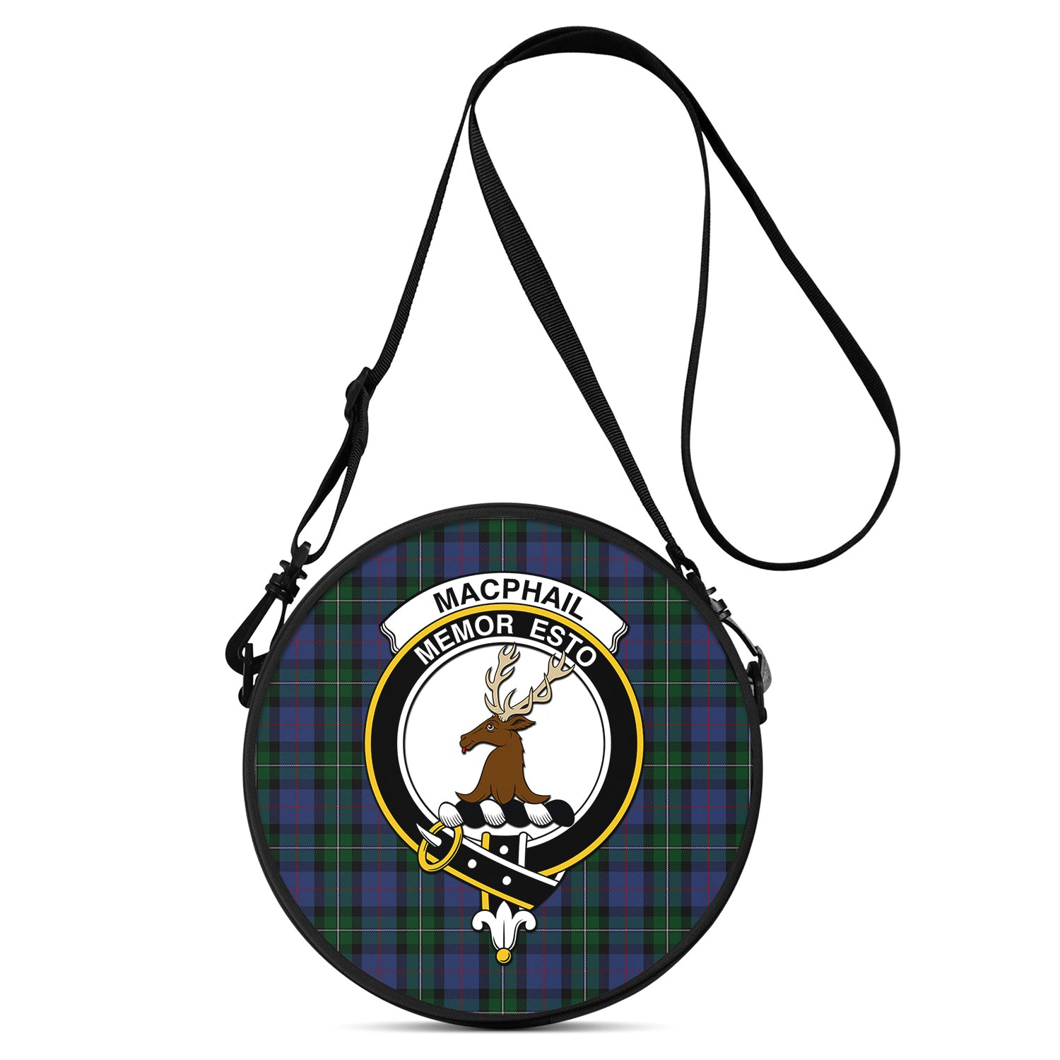 macphail-hunting-tartan-round-satchel-bags-with-family-crest