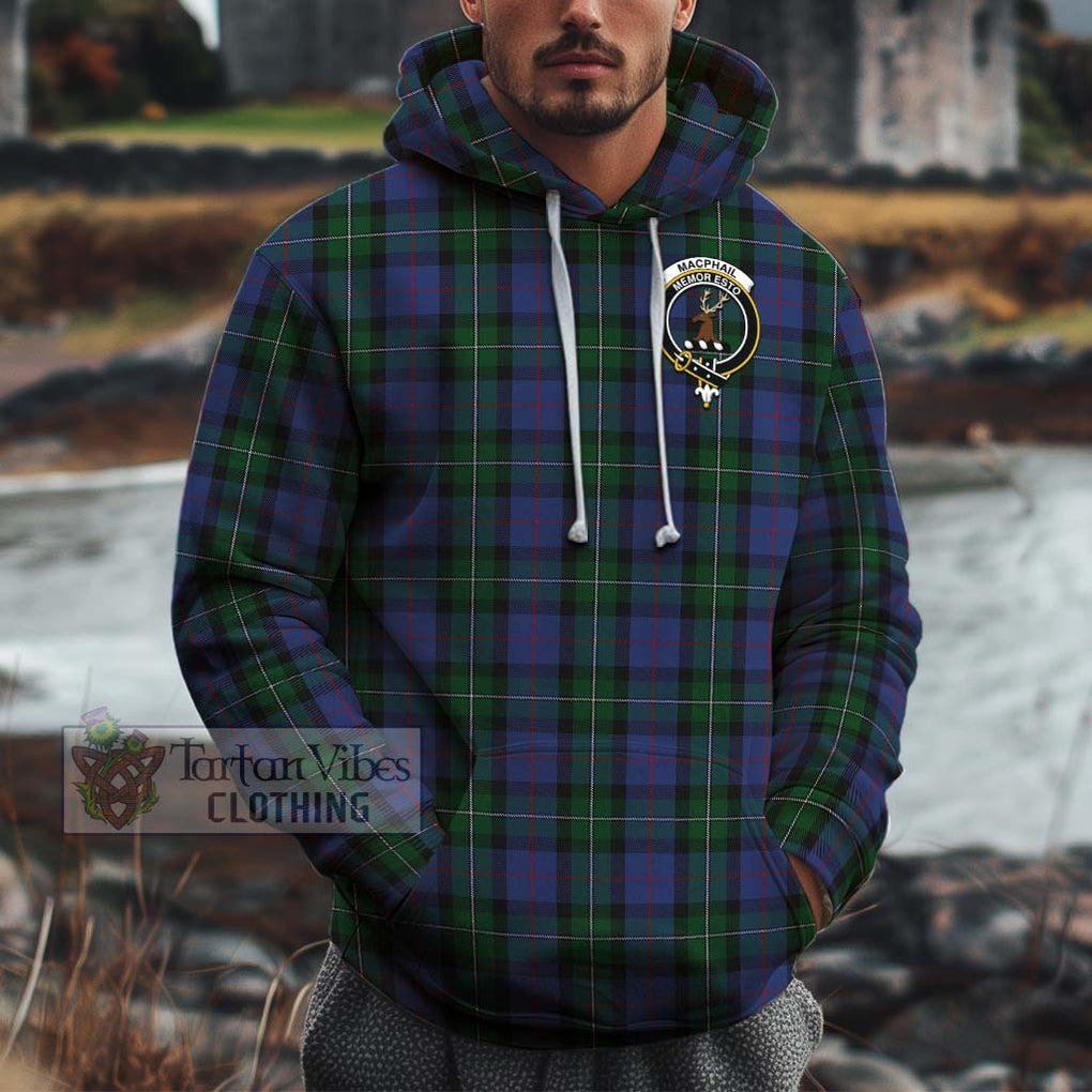 MacPhail Hunting Tartan Cotton Hoodie with Family Crest Pullover Hoodie XS - Tartan Vibes Clothing