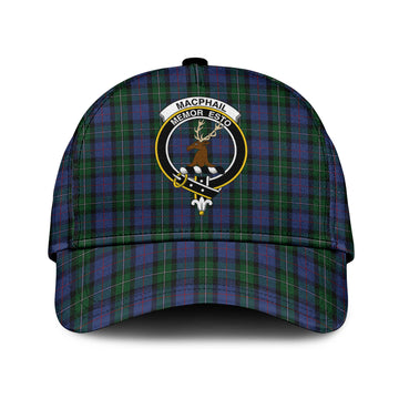 MacPhail Hunting Tartan Classic Cap with Family Crest