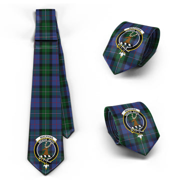 MacPhail Hunting Tartan Classic Necktie with Family Crest