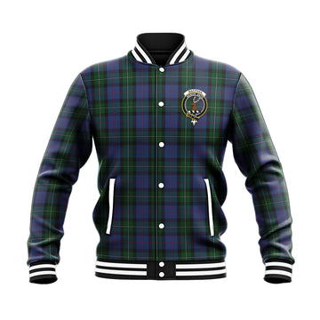 MacPhail Hunting Tartan Baseball Jacket with Family Crest