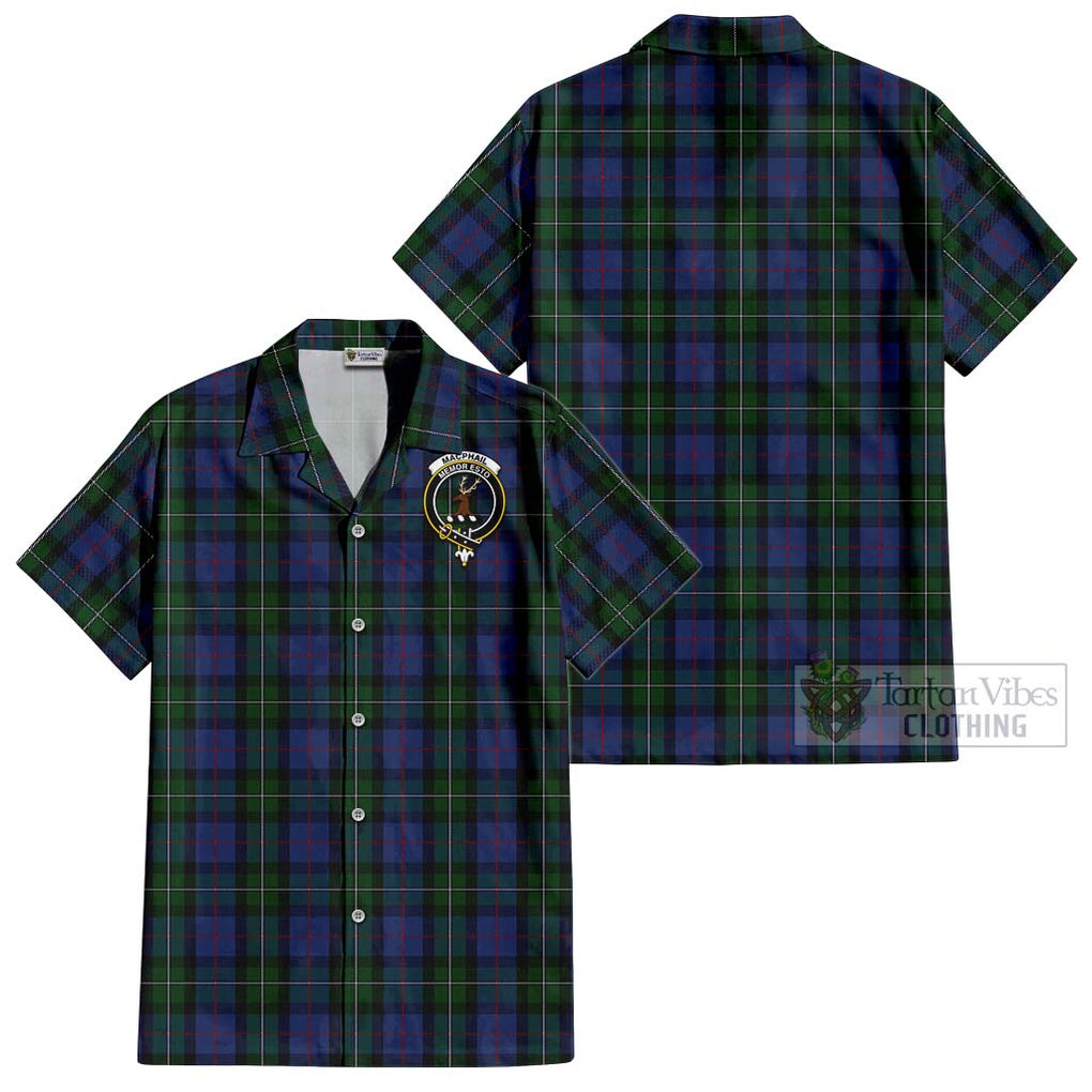 MacPhail Hunting Tartan Cotton Hawaiian Shirt with Family Crest Kid - Tartan Vibes Clothing