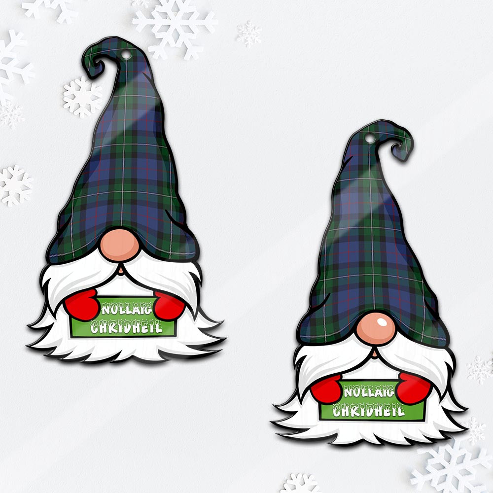 MacPhail Hunting Gnome Christmas Ornament with His Tartan Christmas Hat - Tartan Vibes Clothing