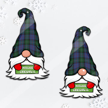 MacPhail Hunting Gnome Christmas Ornament with His Tartan Christmas Hat