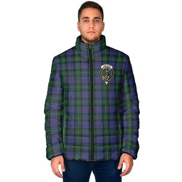 MacPhail Hunting Tartan Padded Jacket with Family Crest