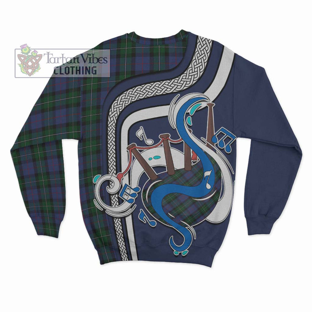 Tartan Vibes Clothing MacPhail Hunting Tartan Sweatshirt with Epic Bagpipe Style