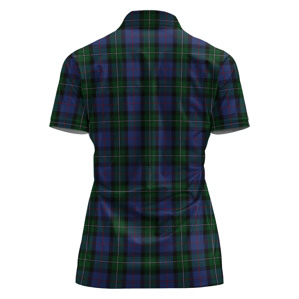 MacPhail Hunting Tartan Polo Shirt with Family Crest For Women - Tartan Vibes Clothing