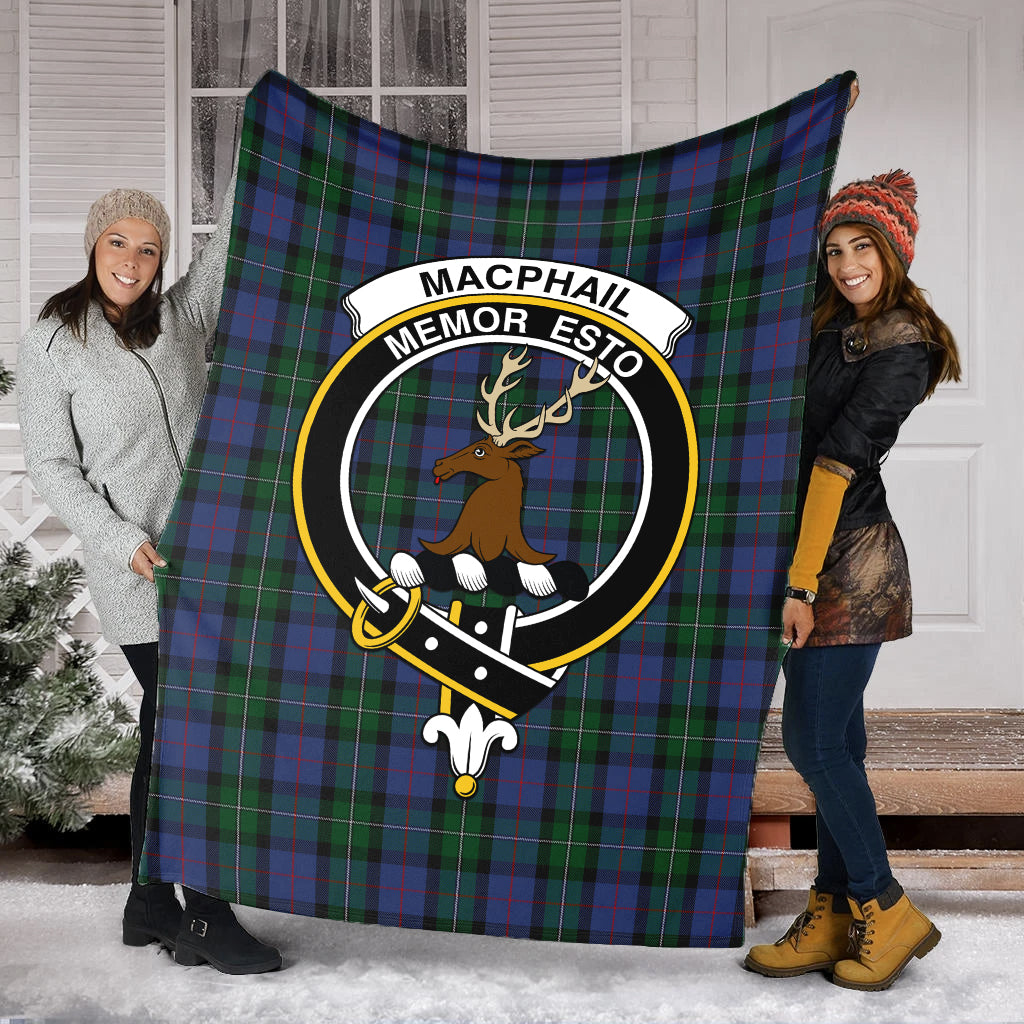 macphail-hunting-tartab-blanket-with-family-crest