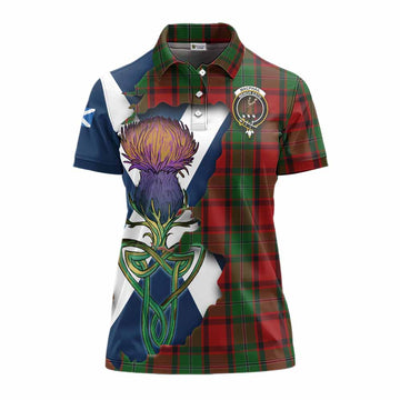 MacPhail (McPhail) Tartan Family Crest Women's Polo Shirt Scottish Thistle Celtic Inspired Women - Tartan Vibes Clothing