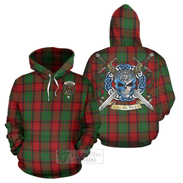 MacPhail (McPhail) Tartan Hoodie with Family Crest Celtic Skull Style