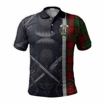 MacPhail (McPhail) Tartan Polo Shirt with Family Crest Cross Sword Thistle Celtic Vibes