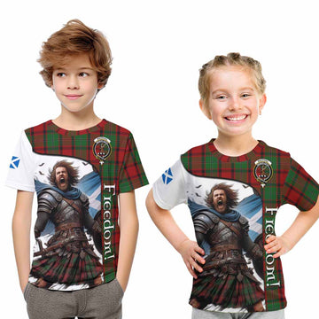 MacPhail (McPhail) Crest Tartan Kid T-Shirt Inspired by the Freedom of Scottish Warrior