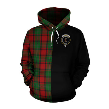 MacPhail (McPhail) Tartan Cotton Hoodie with Family Crest and Half Of Me Style