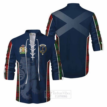 MacPhail (McPhail) Tartan Ghillie Kilt Shirt with Family Crest and Lion Rampant Vibes Sport Style