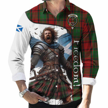 MacPhail (McPhail) Crest Tartan Long Sleeve Button Shirt Inspired by the Freedom of Scottish Warrior