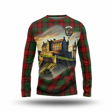 MacPhail (McPhail) Tartan Family Crest Long Sleeve T-Shirt with Scottish Ancient Castle Style Unisex - Tartan Vibes Clothing