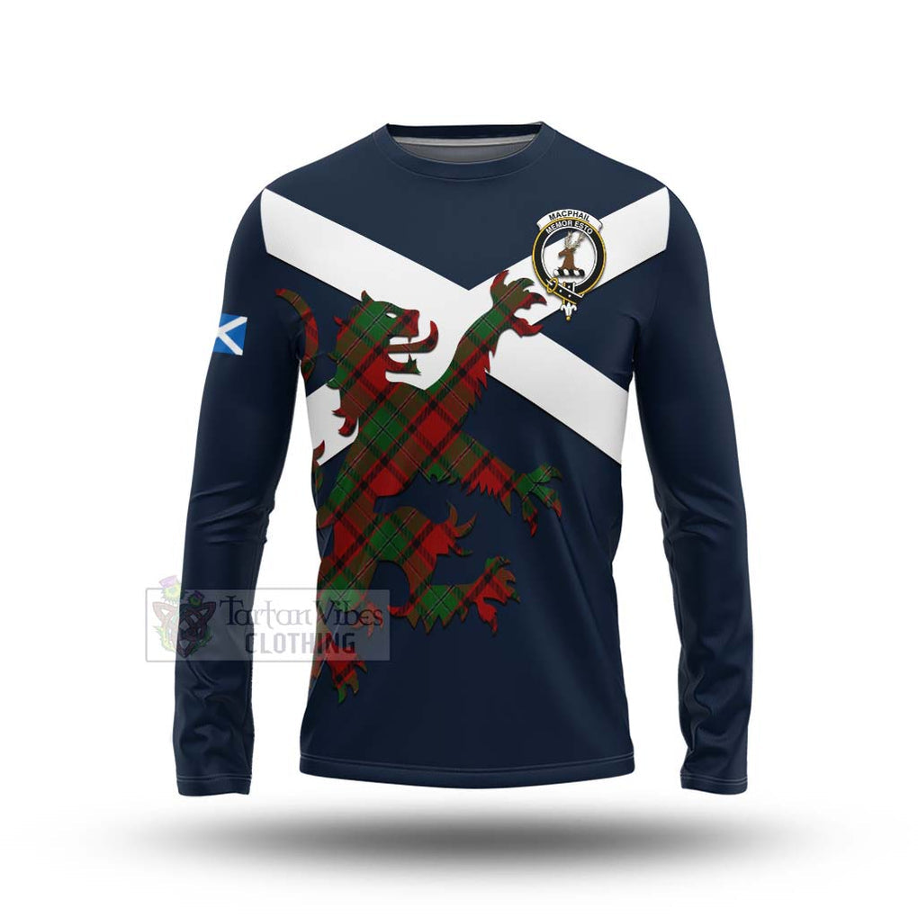 Tartan Vibes Clothing MacPhail (McPhail) Tartan Lion Rampant Long Sleeve T-Shirt – Proudly Display Your Heritage with Alba Gu Brath and Clan Name