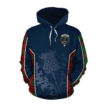 MacPhail (McPhail) Tartan Cotton Hoodie with Family Crest and Scottish Thistle Vibes Sport Style