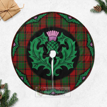 MacPhail (McPhail) Tartan Christmas Tree Skirt Scottish Thistle Style