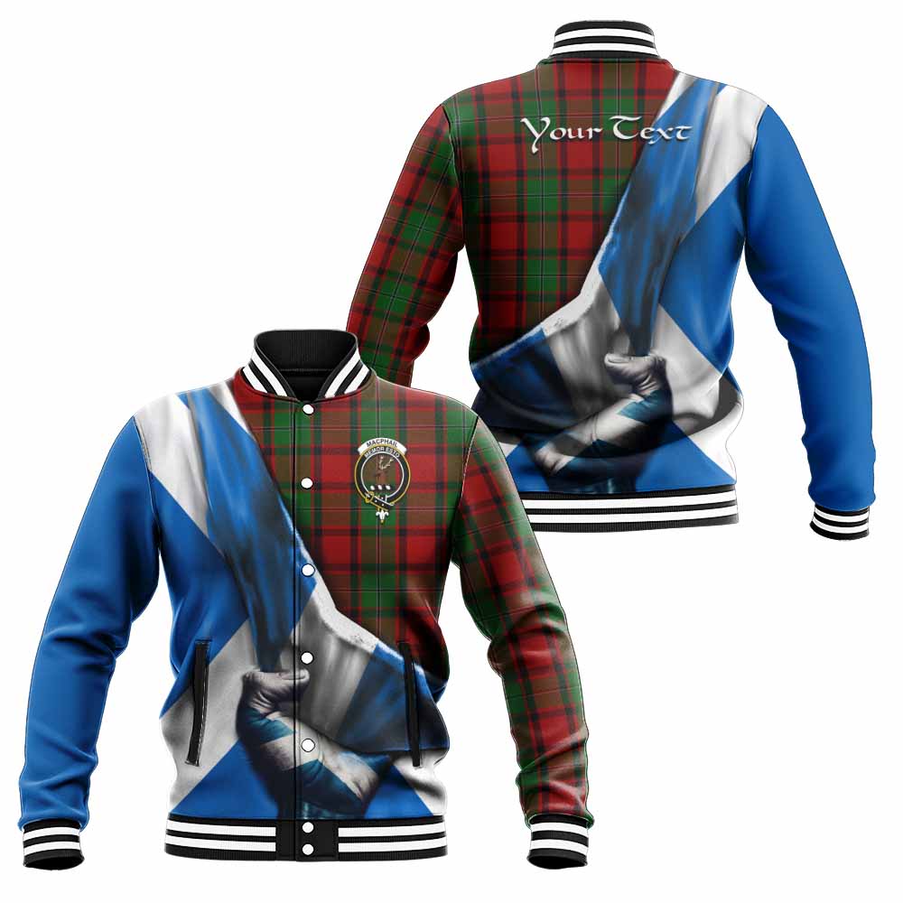 Tartan Vibes Clothing MacPhail (McPhail) Tartan Baseball Jacket with Family Crest Scotland Patriotic Style