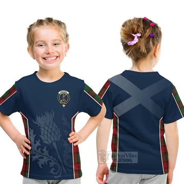 MacPhail (McPhail) Tartan Kid T-Shirt with Family Crest and Scottish Thistle Vibes Sport Style