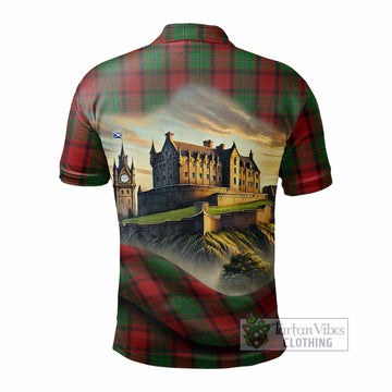 MacPhail (McPhail) Tartan Family Crest Polo Shirt with Scottish Ancient Castle Style - Tartan Vibes Clothing