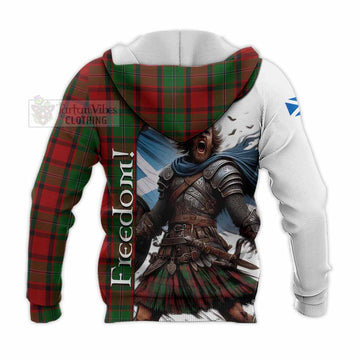 MacPhail (McPhail) Crest Tartan Knitted Hoodie Inspired by the Freedom of Scottish Warrior