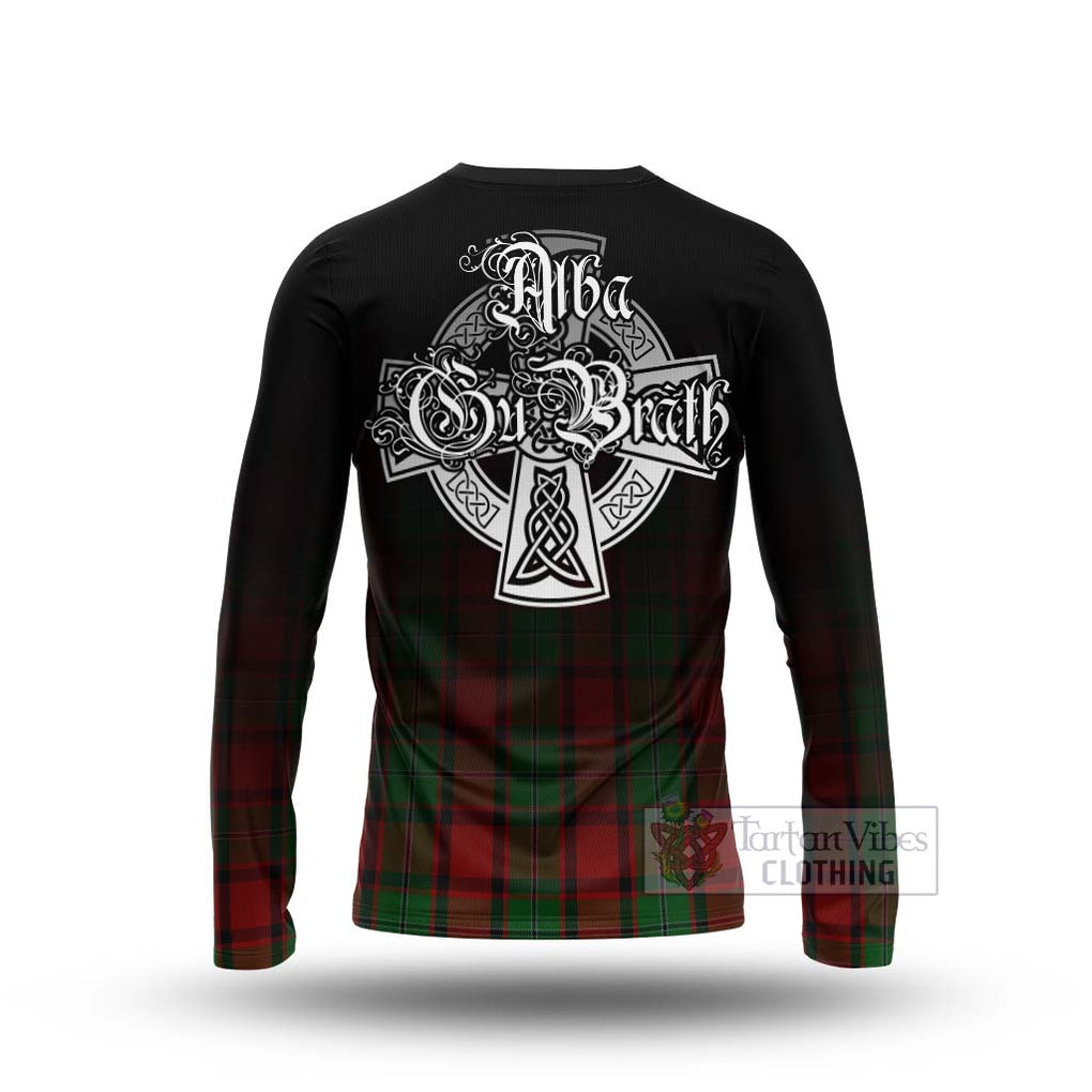 Tartan Vibes Clothing MacPhail (McPhail) Tartan Long Sleeve T-Shirt Featuring Alba Gu Brath Family Crest Celtic Inspired