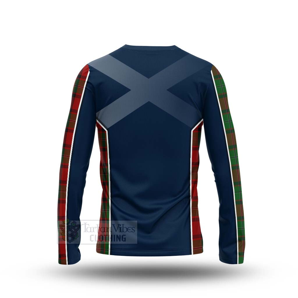 Tartan Vibes Clothing MacPhail (McPhail) Tartan Long Sleeve T-Shirt with Family Crest and Scottish Thistle Vibes Sport Style