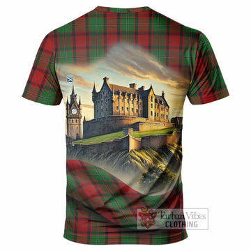 MacPhail (McPhail) Tartan Family Crest T-Shirt with Scottish Ancient Castle Style - Tartan Vibes Clothing