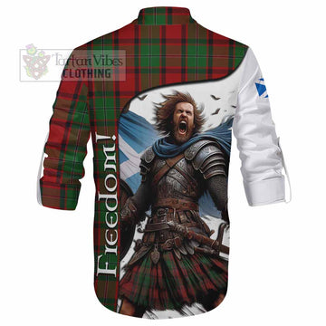 MacPhail (McPhail) Crest Tartan Ghillie Kilt Shirt Inspired by the Freedom of Scottish Warrior