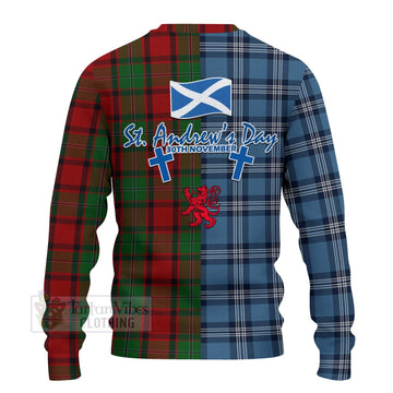 MacPhail (McPhail) Tartan Knitted Sweater Happy St. Andrew's Day Half Tartan Style